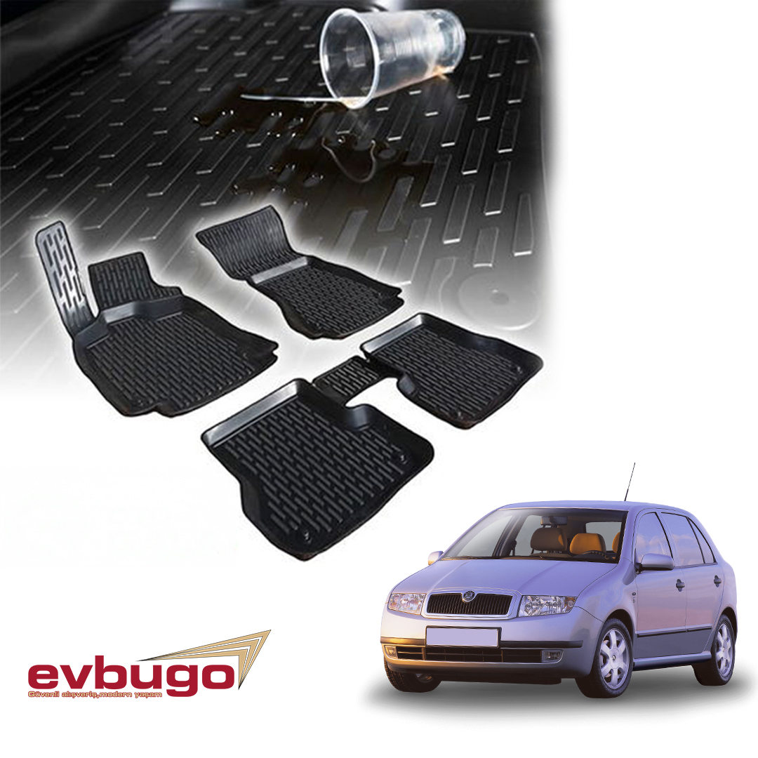 3D PASPAS SİYAH SKODA FABIA 2007-2014